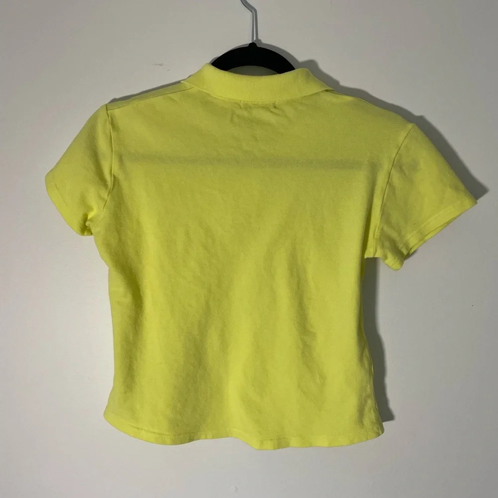 Burberry Boys Polo Collared Casual Yellow Short‎ Sleeve Shirt - Picture 2 of 6